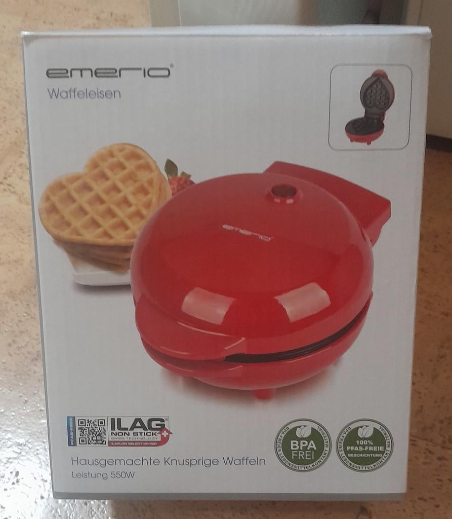 NIEUW IN DOOS WAFELIJZER HARTVORM, Ophalen of Verzenden, Nieuw