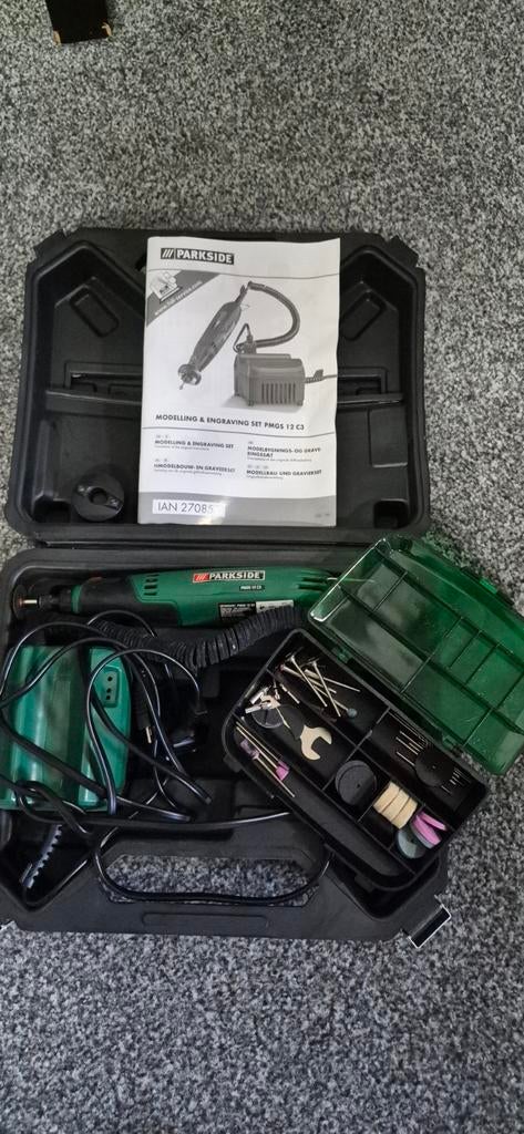 Parkside Hmodelbouw en graveerset PMGS 12 C3, Ophalen, Zo goed als nieuw