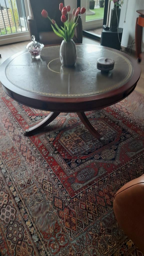 salontafel100.cm bij 100.cm, Huis en Inrichting, Tafels | Salontafels, 50 tot 100 cm, Rond, Minder dan 50 cm, 50 tot 100 cm