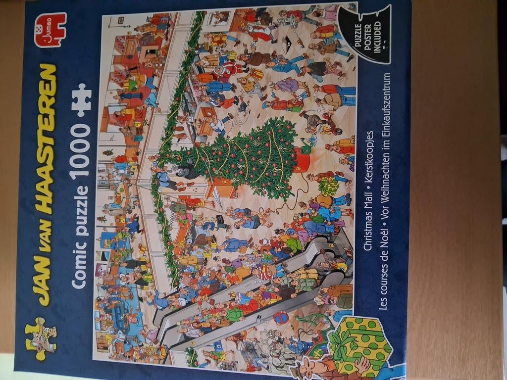 Puzzle jan van hasteren kerstkoopjes, Ophalen of Verzenden, 500 t/m 1500 stukjes, Zo goed als nieuw