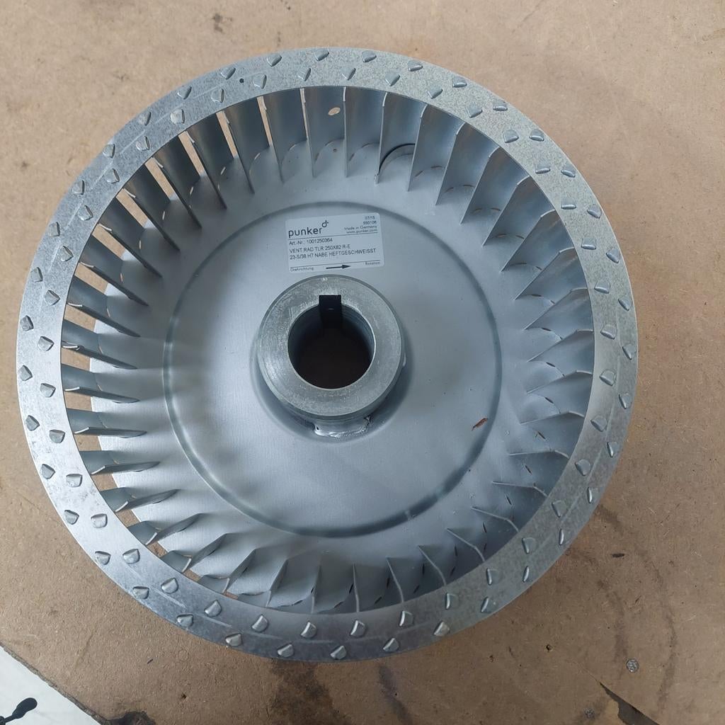 Nieuw Punker ventilatorrad VENT.RAD TLR 250X82 R-E, Doe-het-zelf en Verbouw, Ventilatie en Afzuiging, Ophalen of Verzenden