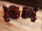 Set van 2 Rode Feng Shui Foo Dogs, Tempelleeuwen, Ophalen of Verzenden, Nieuw