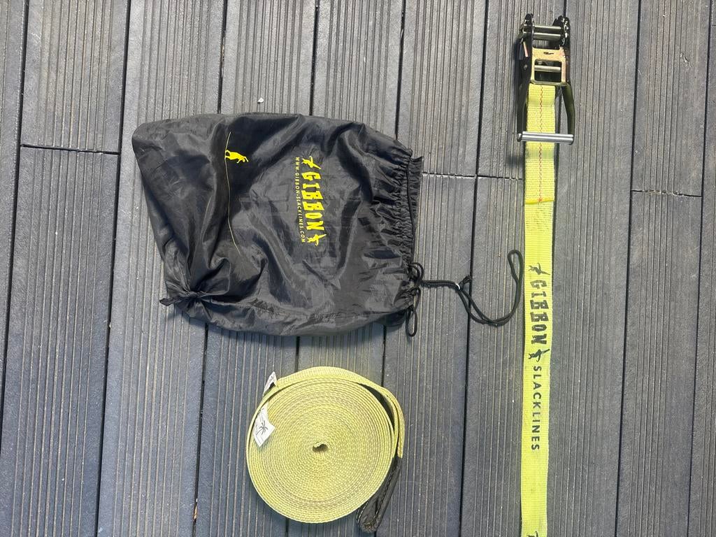 Gibbon Slackline met draagtas, Ophalen of Verzenden, Gebruikt