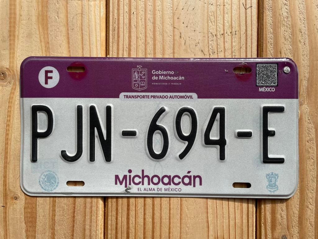 Nummerplaat uit Michoacan Mexico Kentekenplaat Nummerbord, Ophalen of Verzenden, Gebruikt, Auto's