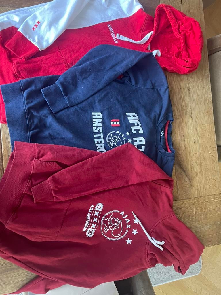 Ajax amsterdan jongens sweaters maat 164, Ophalen of Verzenden, Zo goed als nieuw, Jongen, Trui of Vest