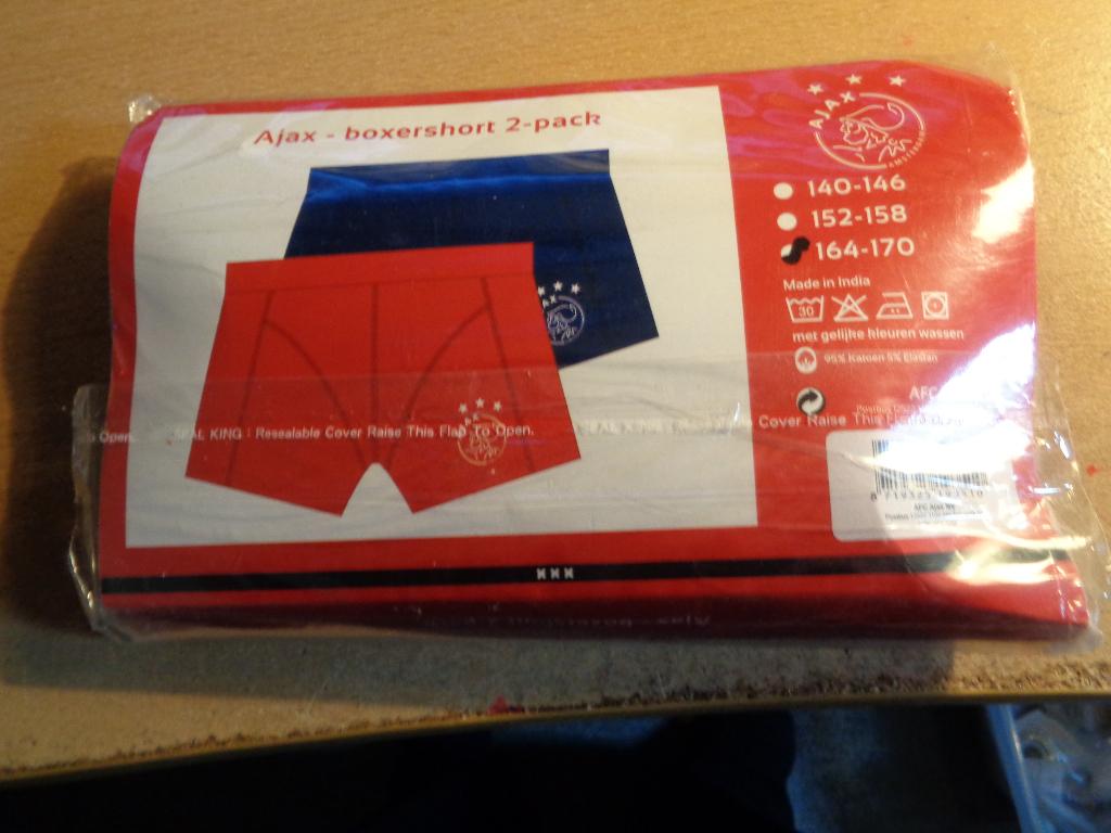AJAX boxershorts (2 st)  NIEUW!!, Maat XS of kleiner, Verzenden, Nieuw, Shirt