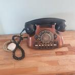 Oude PTT ( Ericson?) telefoon koperkleurig bakelieten hoorn, Ophalen of Verzenden
