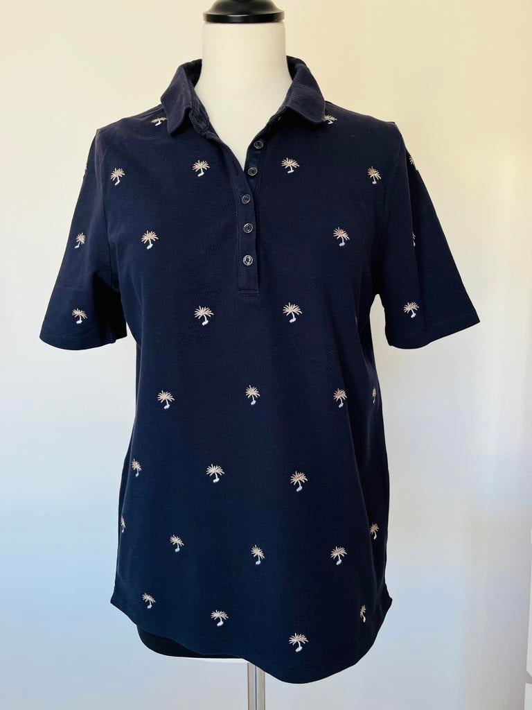 B;oomings donkerblauwe polo maat M/L, Kleding | Heren, Polo's, Zo goed als nieuw, Maat 48/50 (M), Blauw, Ophalen of Verzenden