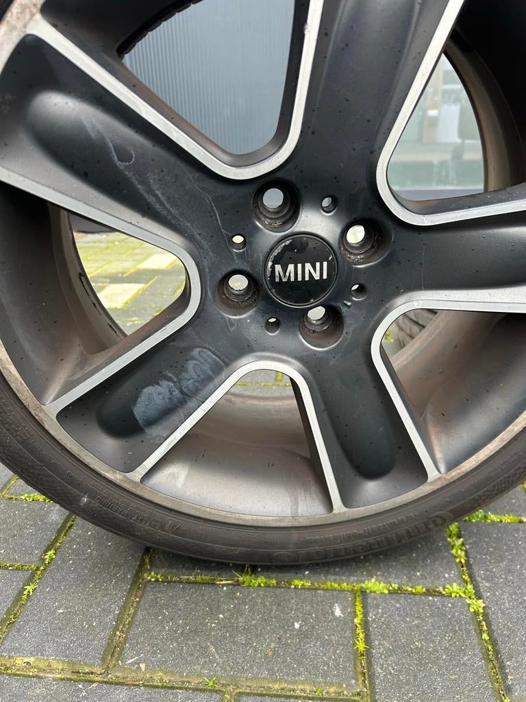 MINI Cooper velgen met banden – 17 inch – set van 4, Ophalen, Gebruikt, Banden en Velgen, 17 inch
