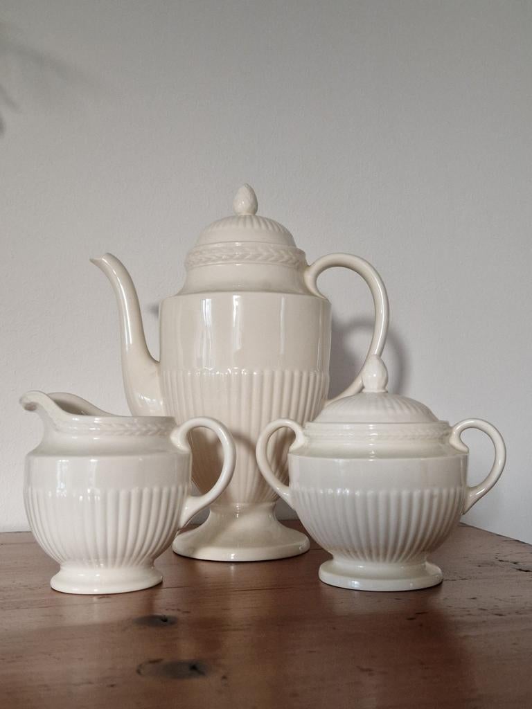 Wedgewood Koffiepot, Suikerpot, Melkkan, Ophalen of Verzenden