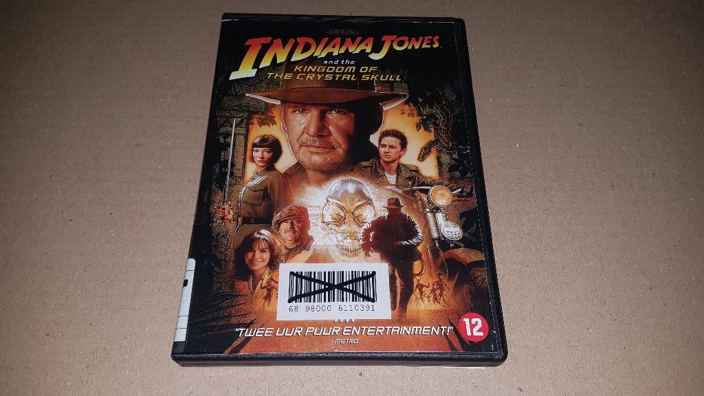 DVD - Indiana Jones - Kingdom of the crystal skull, Vanaf 12 jaar, Ophalen of Verzenden, Zo goed als nieuw