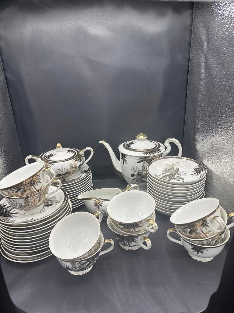 Hayasi Kutani theeservies, Antiek en Kunst, Antiek | Porselein, Ophalen of Verzenden