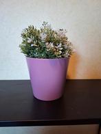Bloempotje met kunstplantje 13x14 cm, Ophalen of Verzenden, Gebruikt, Binnen
