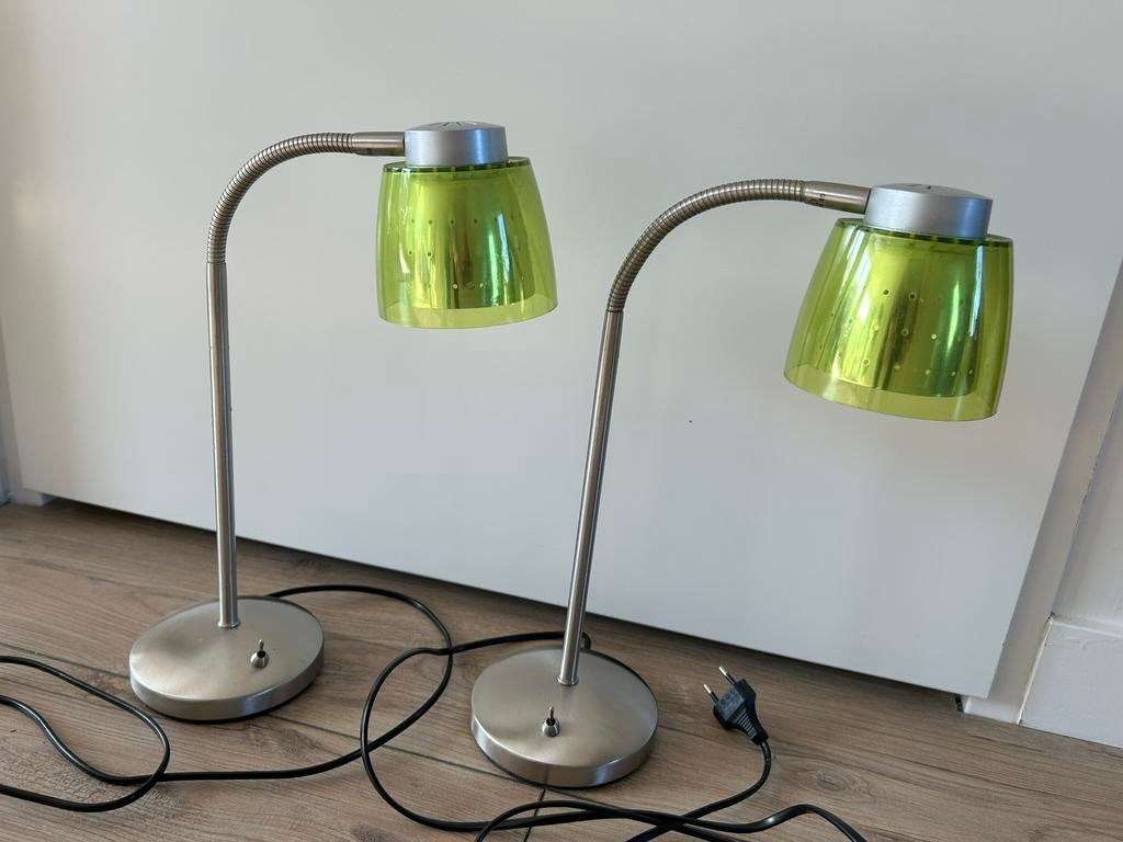 Set twee lampen, Huis en Inrichting, Lampen | Vloerlampen, Ophalen of Verzenden, Minder dan 100 cm