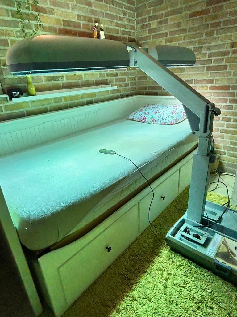 Inklapbare Phillips ZONNEBANK, Ophalen, Zo goed als nieuw, Zonnebank enkelzijdig, Minder dan 10 lampen