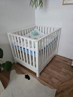 Witte box met lade, Ophalen, Gebruikt, Rechthoekig, In hoogte verstelbaar