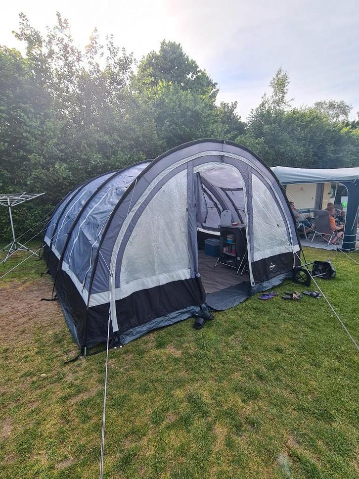 Obelink Lugano 6 Plus tunneltent incl. luifel, Caravans en Kamperen, Tenten, tot en met 6, Gebruikt, Ophalen