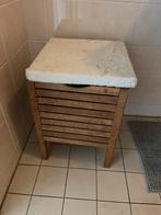 Houten wasmand met handdoekbekleding, Ophalen, Gebruikt, Bruin, Overige typen