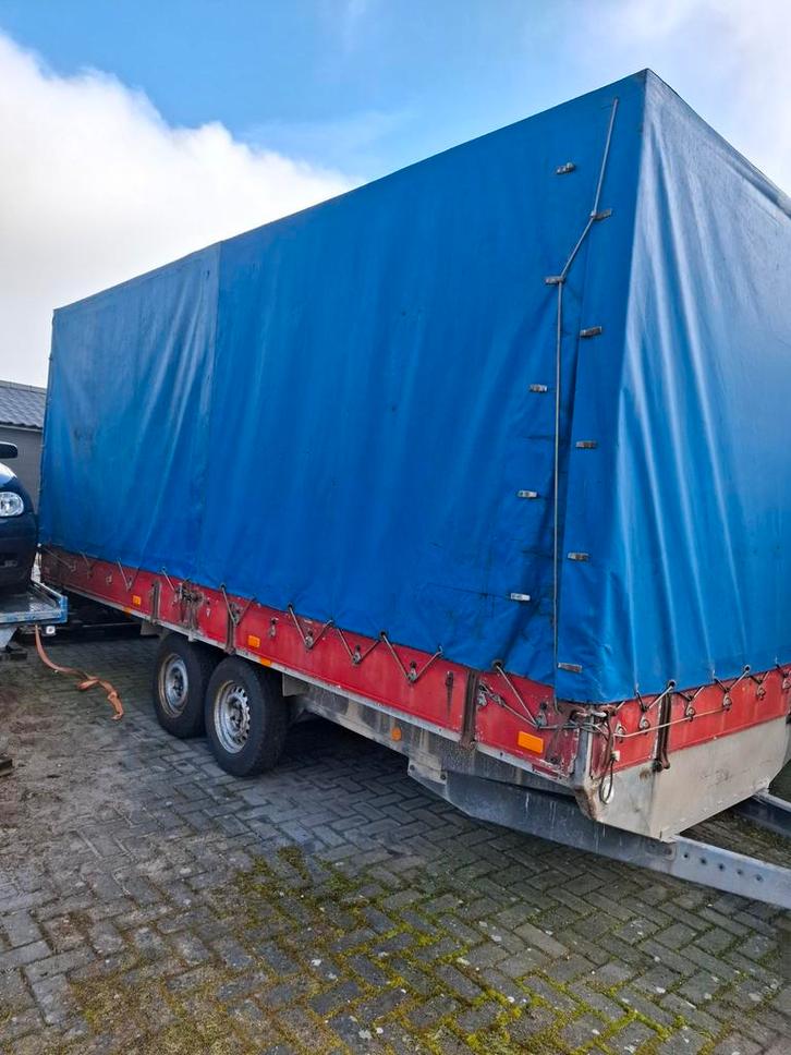 Opknapper 20m3, robuuste aanhangwagen met huif, Auto diversen, Aanhangers en Bagagewagens, Gebruikt, Ophalen of Verzenden