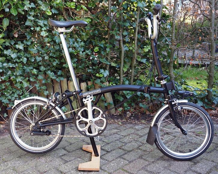 Brompton vouwfiets met 2 versnellingen, Fietsen en Brommers, Fietsen | Vouwfietsen, Gebruikt, Brompton, 16 tot 18 inch, Totaal opvouwbaar