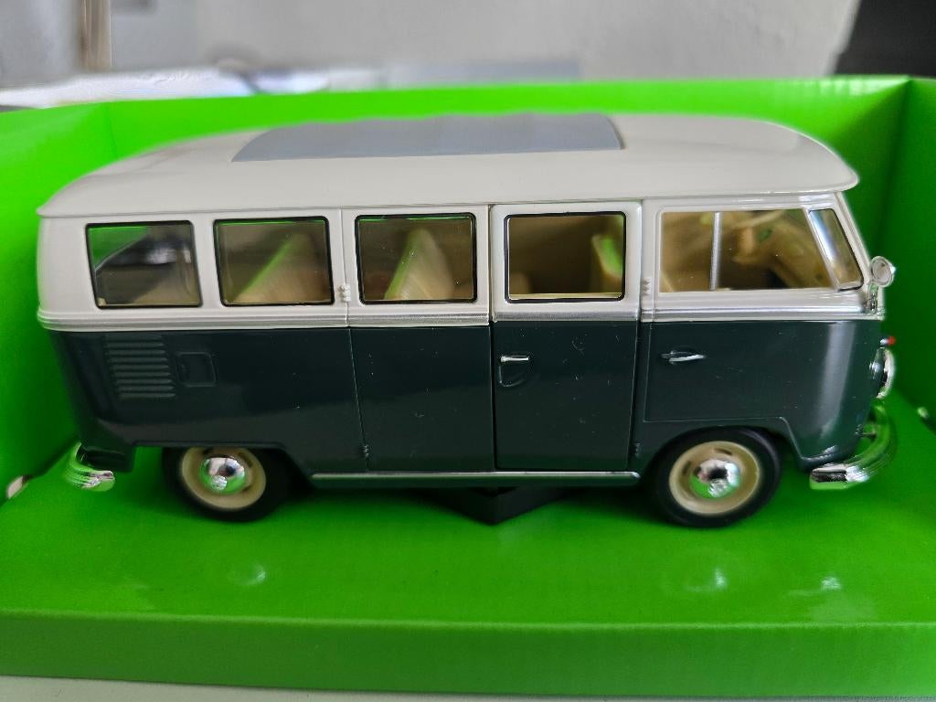 Volkswagen t1 bus 1963 1/24, Hobby en Vrije tijd, Ophalen of Verzenden, Nieuw, Auto, Welly