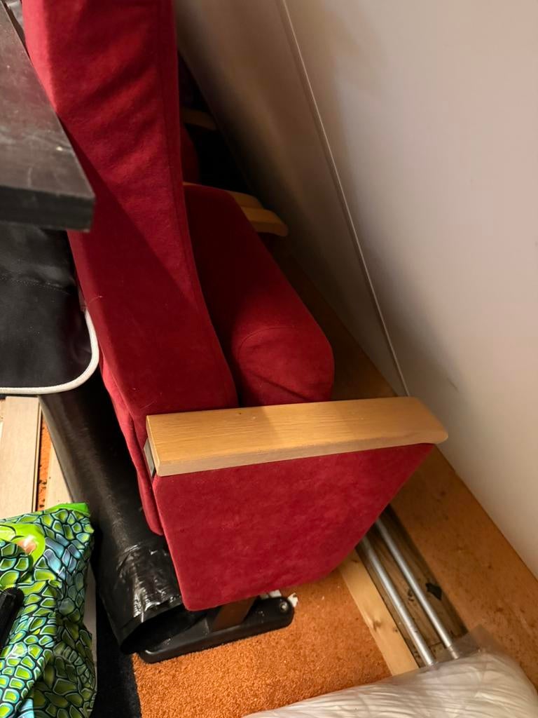 Bioscoopstoelen 4 stuks!, Ophalen, Zo goed als nieuw