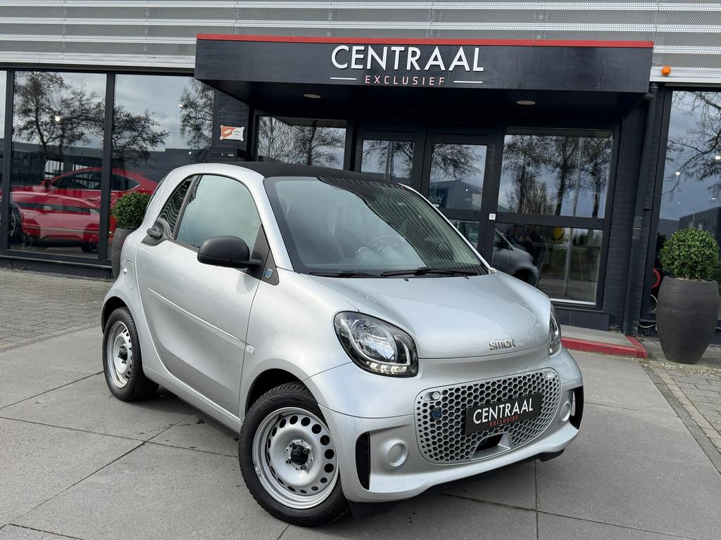 Smart Fortwo EQ Comfort 18 kWh Leder|Stoelverwarming|Cruisco, Auto's, Smart, Automaat, Achterwielaandrijving, Zwart, 132 km