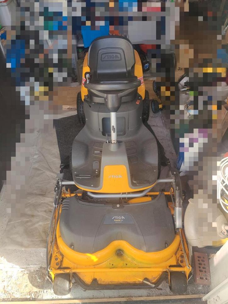 Stiga Park 220 Quickflip Zitmaaier (2017), Tuin en Terras, Zitmaaiers, Gebruikt, 90 tot 120 cm, Mulchfunctie, Ophalen