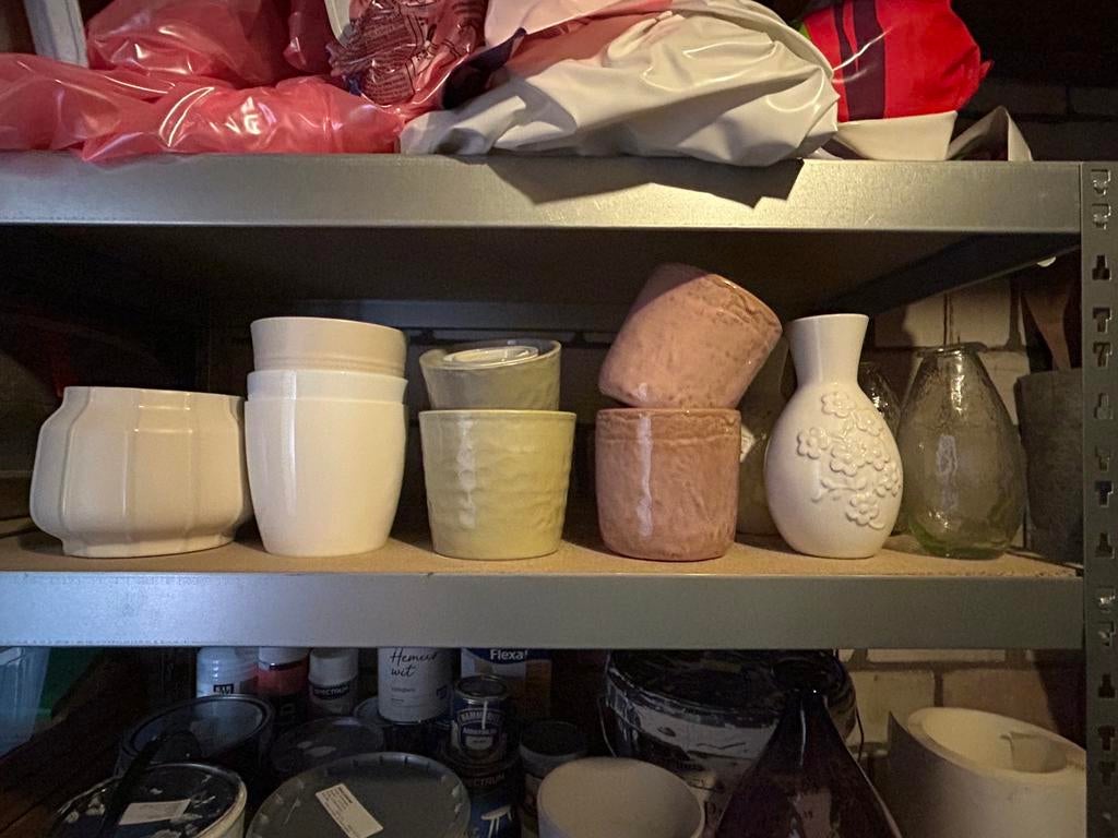 GRATIS diverse plantenpotten en vaasjes, Ophalen, Zo goed als nieuw, Balkon, Overige vormen