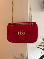 Gucci marmont tas, Ophalen of Verzenden, Zo goed als nieuw, Rood, Schoudertasje