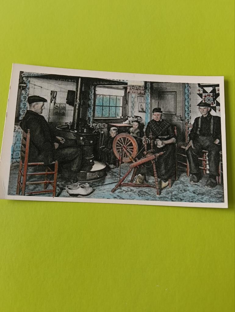 Oude Ansichtkaart Staphorst: Familie in het woonvertrek, Ophalen of Verzenden, Voor 1920, Gelopen, Overijssel