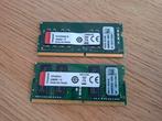 2 x 16Gb DDR4 Laptop geheugen (32Gb) Kingston - 3200Mhz, Computers en Software, 32 GB, DDR4, Ophalen of Verzenden, Laptop