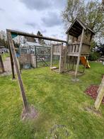 Houten speeltoestel met glijbaan en schommel, Ophalen, Gebruikt, Glijbaan