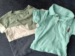 2 T-shirts korte mouwen maat 62, Kinderen en Baby's, Babykleding | Maat 62, Ophalen of Verzenden, Zo goed als nieuw, Prenatal