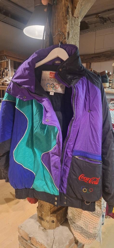 Vintage Coca Cola Lillehammer '94 (ski)jas maat XL, Ophalen, Zo goed als nieuw, Jas, Lillehammer '94