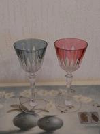 Mooie vintage kristallen wijnglazen., Antiek en Kunst, Antiek | Glas en Kristal, Ophalen of Verzenden
