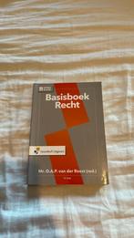 Basisboek Recht, Ophalen of Verzenden, Zo goed als nieuw, Noordhoff Uitgevers, Accountancy en Administratie