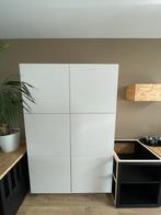Witte Kast met Planken, Ophalen, Overige materialen, 100 tot 150 cm, Zo goed als nieuw
