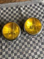 Oldtimer 2 Bosch gele verstralers met knik glas diameter 15, Ophalen of Verzenden, Gebruikt
