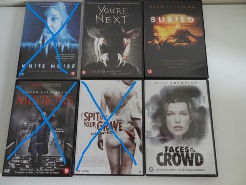Diverse originele DVD's horror, Cd's en Dvd's, Dvd's | Horror, Zo goed als nieuw, Overige genres, Vanaf 16 jaar, Ophalen