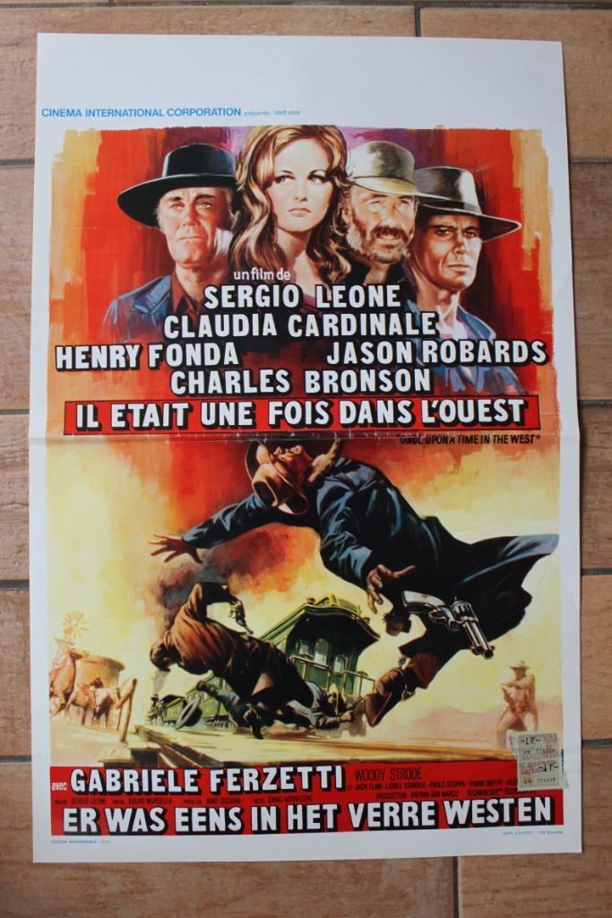 filmaffiche Once Upon A Time In The West 1968 filmposter, Verzamelen, Posters, Zo goed als nieuw, Film en Tv, A1 t/m A3, Rechthoekig Staand