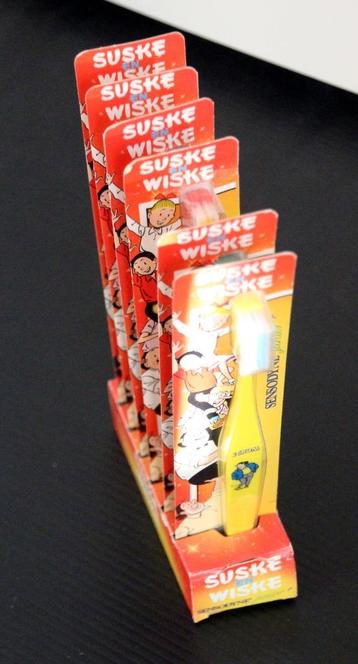 Zeldzaam set 6x tandenborstel Suske Wiske Sensodyne Nieuw!! beschikbaar voor biedingen