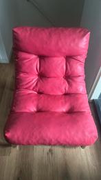 Design winkel relax matras stoel roze buizen chroom, Huis en Inrichting, Stoelen, Kunststof, Overige kleuren, Ophalen of Verzenden