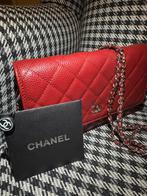 Chanel Classic Chain Wallet WoC Claret Red, Ophalen of Verzenden, Zo goed als nieuw, Overige kleuren, Overige merken