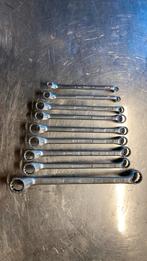 9 x Gedore nr 2 ringsleutels engelse maten AF, Doe-het-zelf en Verbouw, Gereedschap | Handgereedschap, Ophalen of Verzenden, Gebruikt
