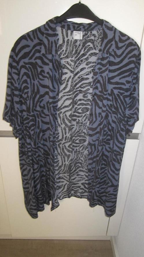 Janina luchtige dames blouse/bloes maat 50 en 52 ., Kleding | Dames, Blouses en Tunieken, Maat 46/48 (XL) of groter, Blauw, Ophalen of Verzenden