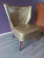 vintage gouden kuipstoeltje, Huis en Inrichting, Stoelen, Ophalen of Verzenden, Gebruikt, Overige kleuren, Eén