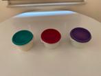 Tupperware serie bakjes (3x), jaren 80 / 90 met deksel, Ophalen of Verzenden, Zo goed als nieuw, Overige typen