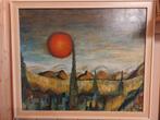 José Kruik Schilderij - Haagse Kunstenares, Antiek en Kunst, Kunst | Schilderijen | Klassiek, Ophalen of Verzenden