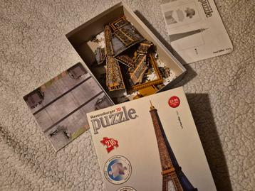 3D puzzel van de Eiffeltoren beschikbaar voor biedingen